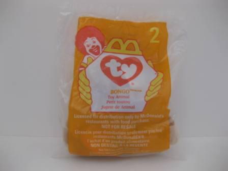 1998 McDonalds - #2 Bongo (SEALED) - Teenie Beanie